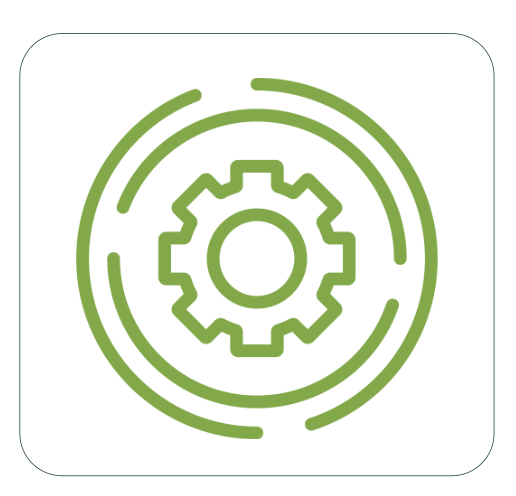 A green gear wheel icon symbolizing adaptation to changing consumer expectations.